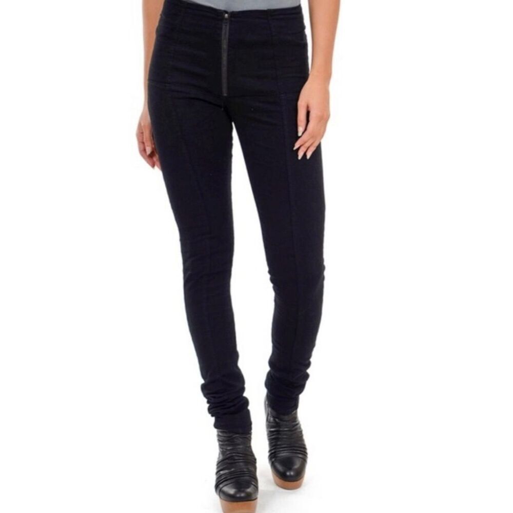 Prairie underground girdle black zipper front skinny pants size small